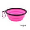 S 350Ml Collapsible Dog Pet Folding Silicone Bowl Outdoor Travel Portable Puppy Food Container Feeder Dish Bowl