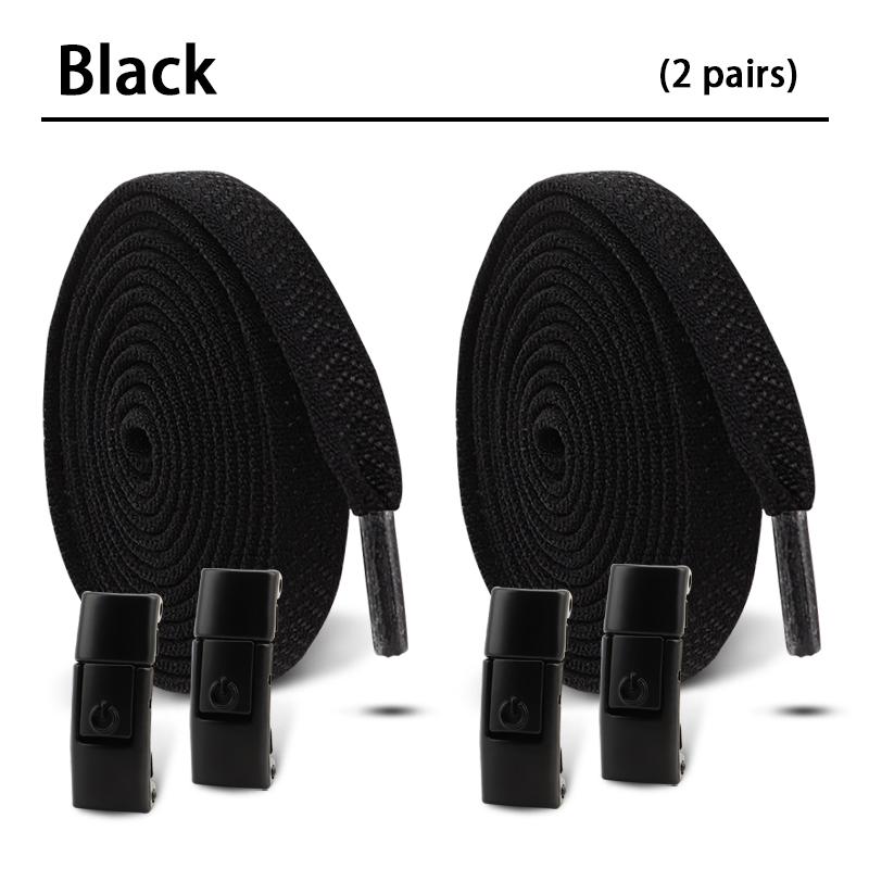 

2 пары шнурков с фиксатором без завязывания, эластичные шнурки, кроссовки, теннис, шнурки для обуви без завязывания, детские, взрослые, плоские шнурки, аксессуары для обуви