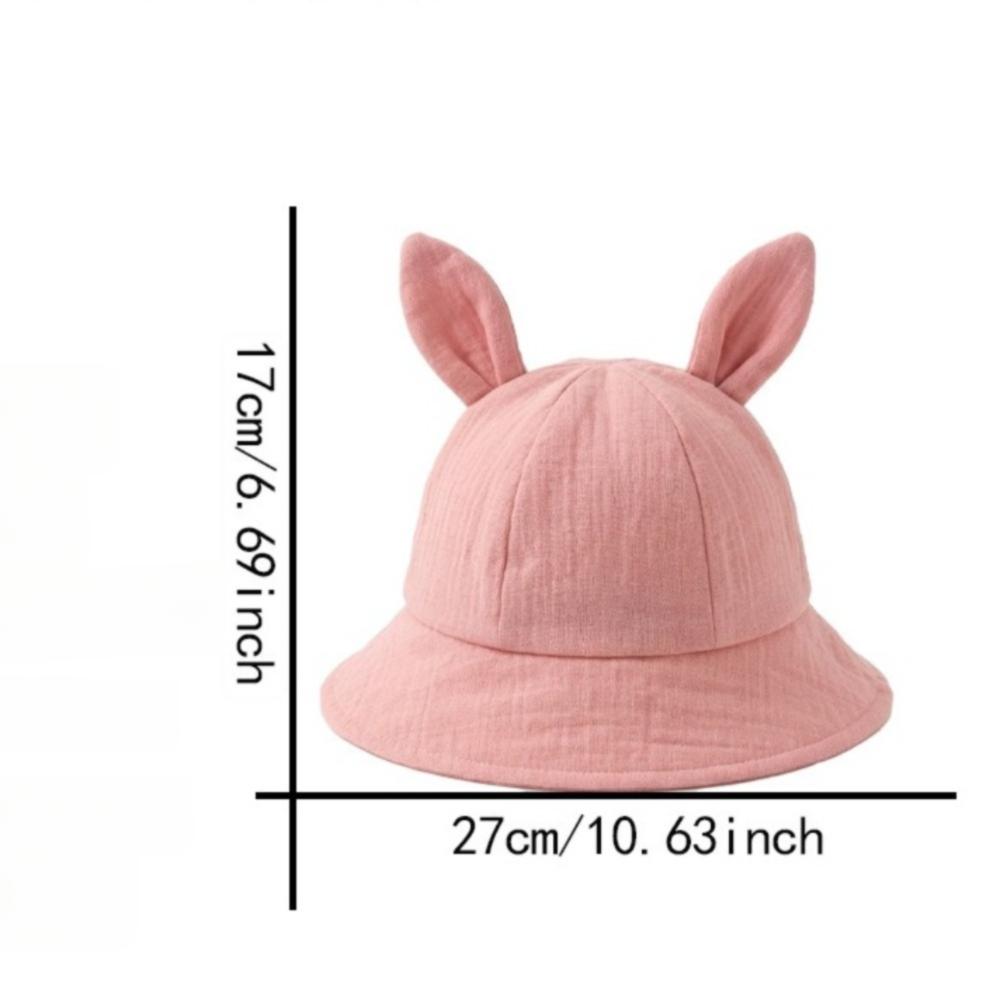 Adjustable Baby Fisherman Hat Cute Rabbit Ears Baby Sunhat Fashion Bucket Cap Spring Summer