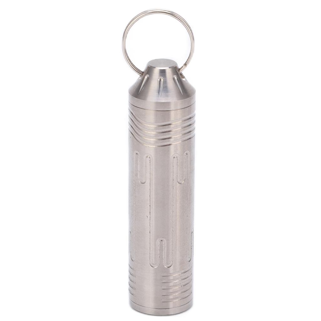 TLSC005 Cylindrical Sealed Pill Bottle Antirust Waterproof Outdoor Sealed Medicine Bottle Container