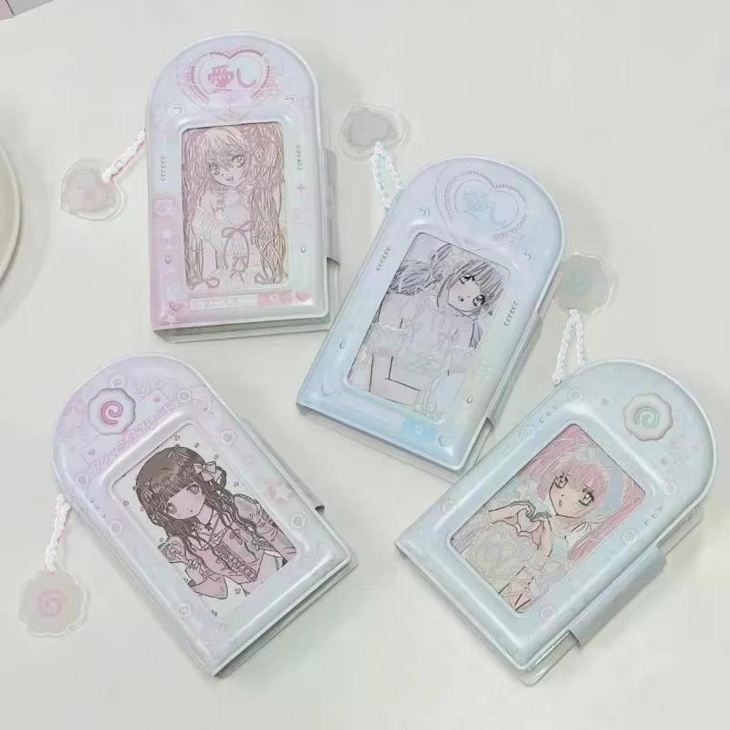 3 Inch 32 Slots Photo Album Collector Book Photocard Holder Card Holder Sweet Square Hollow INS Cartoon Album Cards Binder