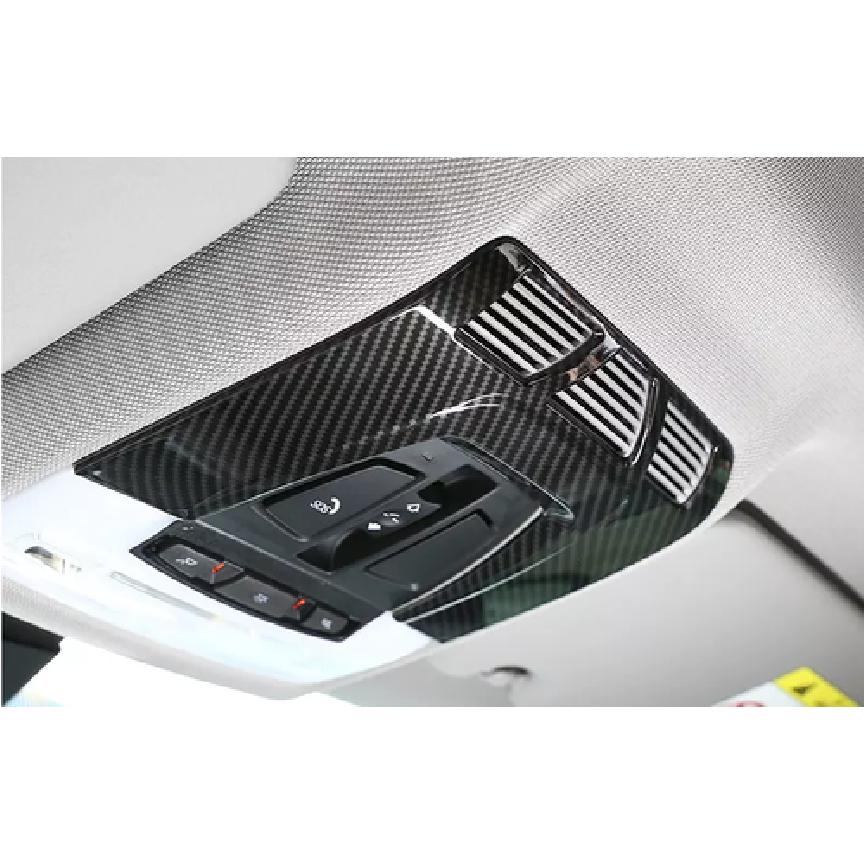 ABS Carbon Fiber Front Reading Lamp Frame Cover Trim For BMW X5 X6 F15 2014-2018