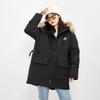 New Balance Down Jackets Women's Black Hooded Moderate Parka Down Jacket AWJ14352-BK