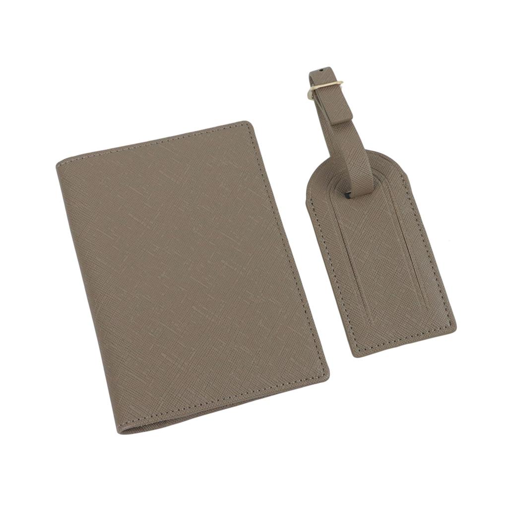 Free Customizable Name Passport Cover And Luggage Tags Set Lightweight Travel Accessories - Passport Holder And Suitcase Tag
