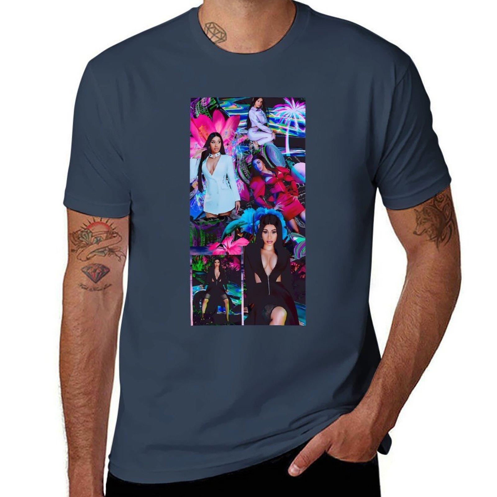 Cardi B Collage Tshirt Simple Print Design Tshirt S