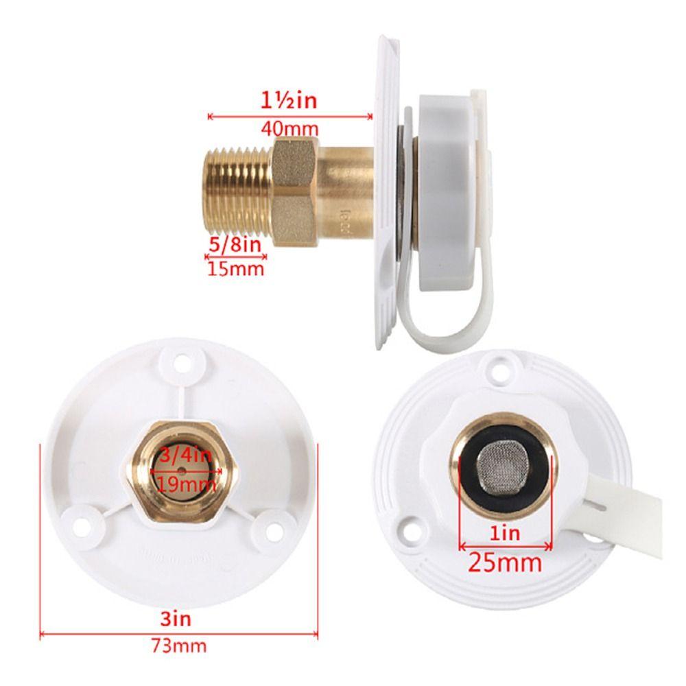 Dustproof Water Inlet Filler RV Accessories Water Inlet Replacement Kit  Camping