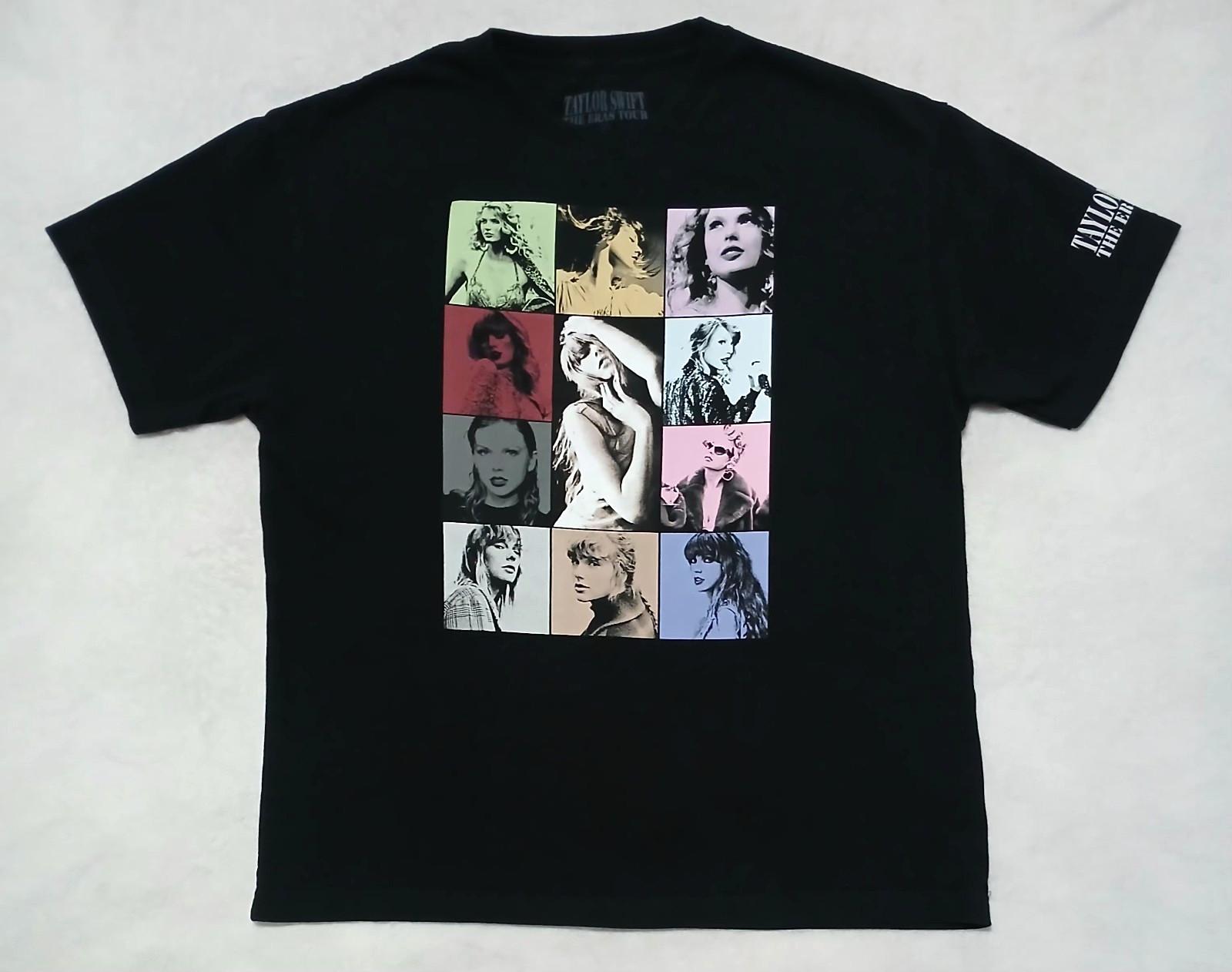 Taylor Swift Eras Tour 2023-2024 T-Shirt L Black Double Sided Music Very Nice L