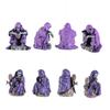 Spooky Skeleton Carrying Bell Ornaments Purple Clothed Resin Festival Ornaments  Ghost Festival