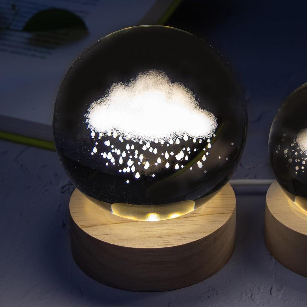 Small World Collection Large Cloud Figurine with LED Perfect for Respect for the Aged and Light, Birthdays, Anniversaries, Celebrations, Retirement,