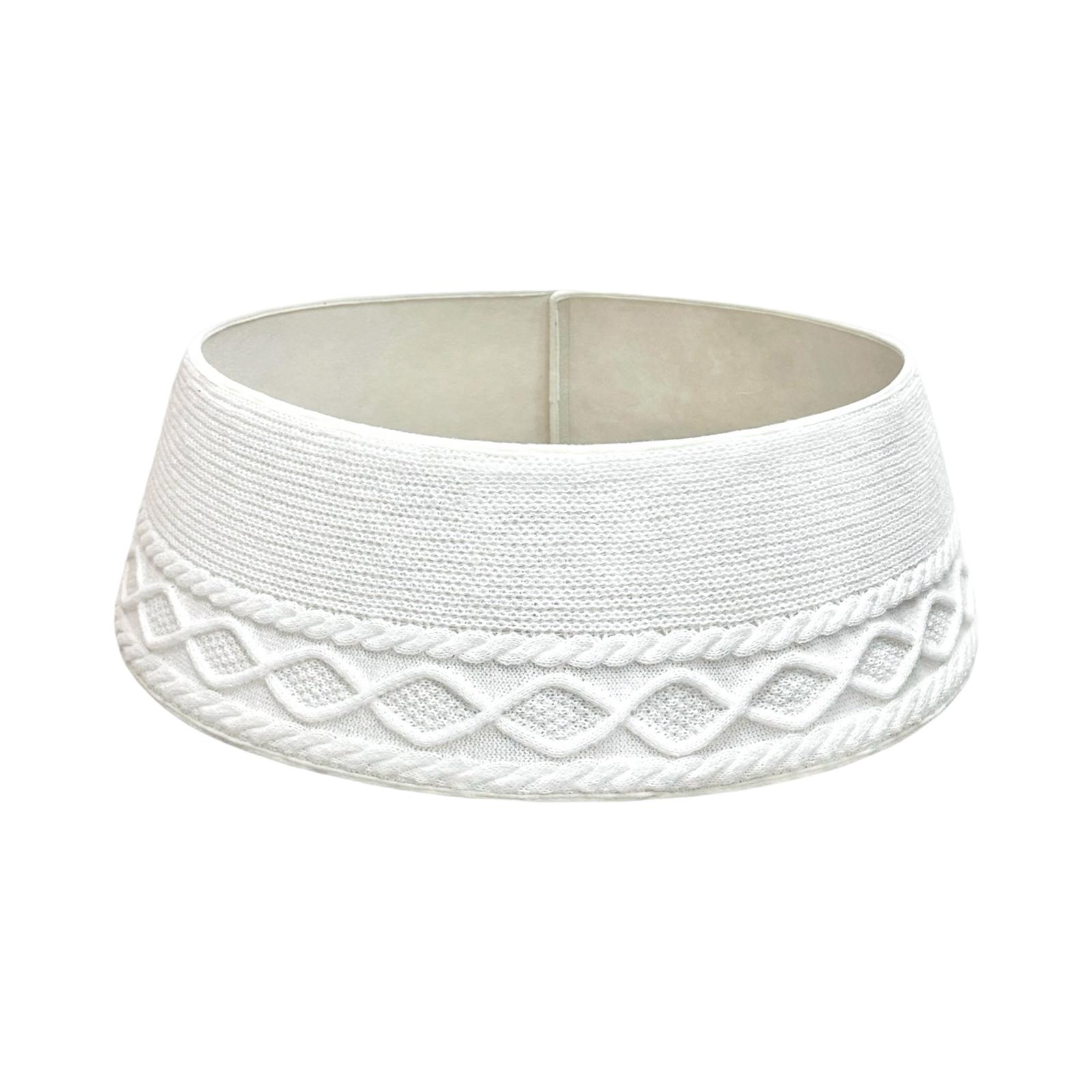 

Christmas Knitted Tree Skirt Christmas Tree Apron Christmas Decorations One Size белый