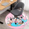 1PC Mermaid Picnic Round Chair mat Area Rug - Non-Slip, Floor Mat for Office, Bedroom, and Indoor Decor -Gift D1127267