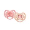 Duo Anatomical Pacifiers - - EDL A103 - +6 Months - Red Panda