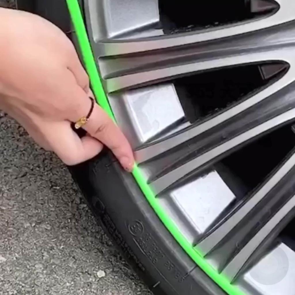 4 ks Univerzální ochranné lišty na ráfky kol, ABS ozdobné lišty na kola, Umístění na přední část, Gumové chrániče proti kolizi, Ochranné kroužky na pneumatiky