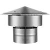 Chimney Cap, 152.4 Mm, 304 Stainless Steel Round Roof Rain Cap, 300mm Increased Caps, All Weather & Reinforced Screws & Easy Installation, for Perfect