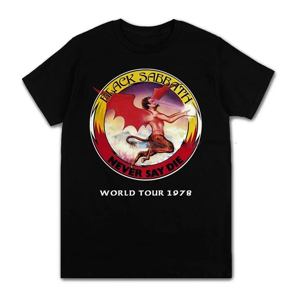 Black Metal Rock Band T Shirt Black Sabbath Men Women Black Oversized Short Sleeve Plus Size T Shirt Unisex Streetwear Clothing