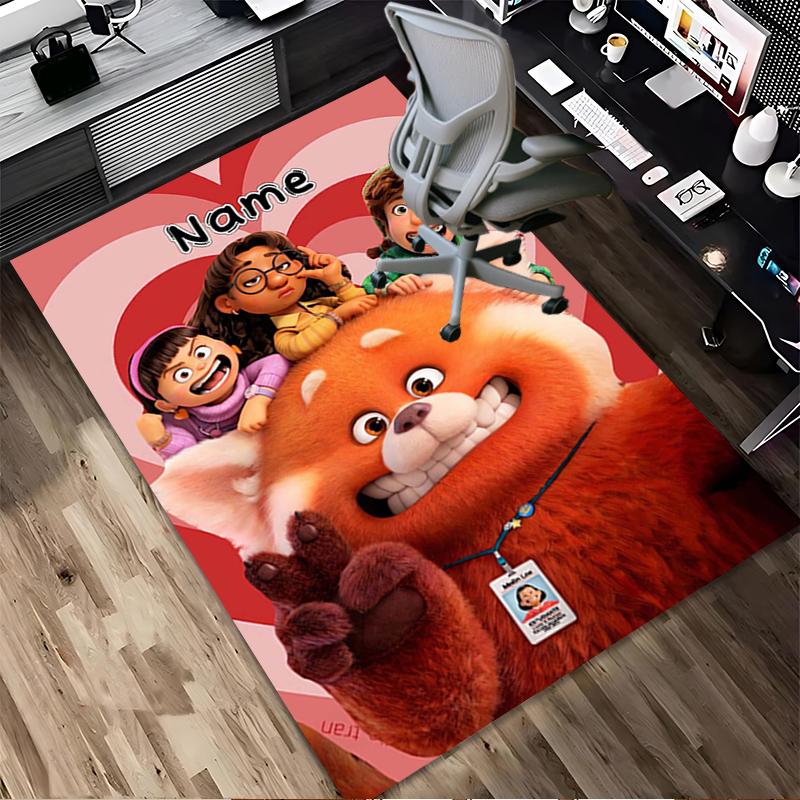 Custom Name Friendship Adventure Living Room Non-Slip Area Rug Soft Carpet for Bedroom Kids Playroom Sofa Office Home Decor Doormat