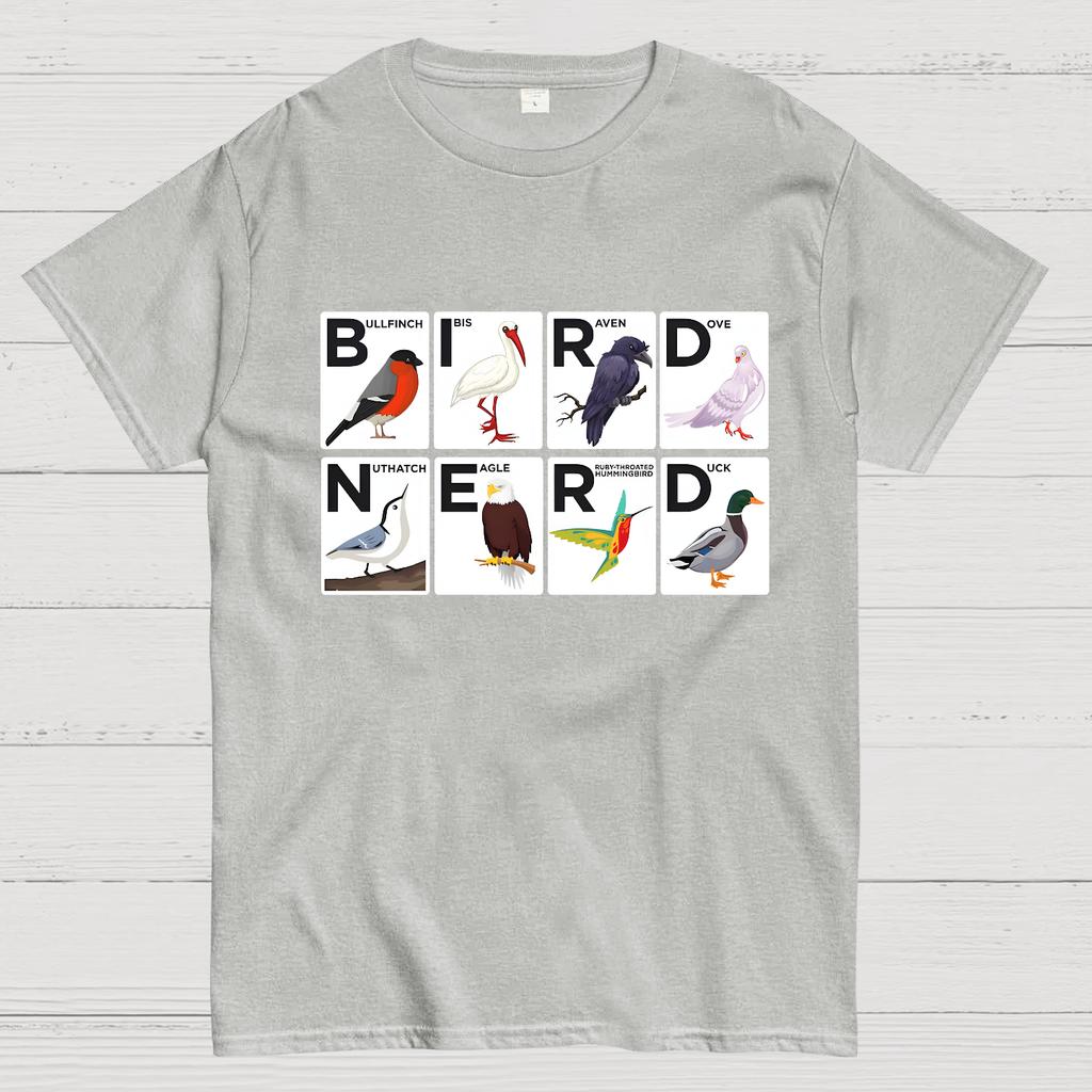 Bird Nerd Watching Vintage Retro Birdwatching Cotton Summer Casual Cool Loose T-Shirt