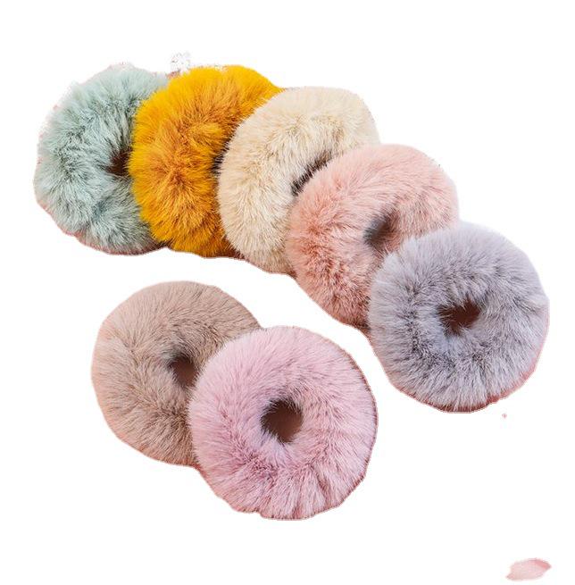 Autumn & Winter Fluffy Faux Fur Hair Tie - Korean Fairy Headwear Mink Hair Rope