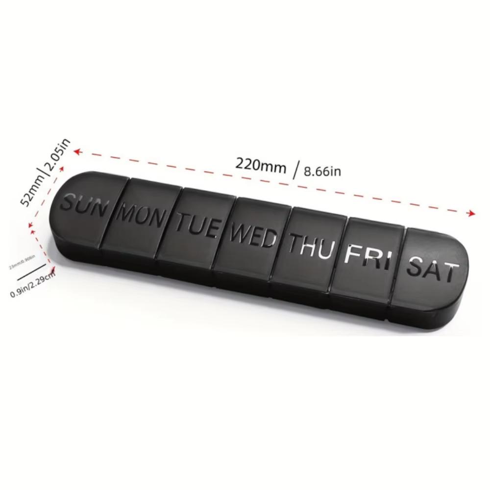 Weekly Medicine Pill Box 7grid Portable Large Capacity Drug Dispense pills Organizer Case for Daily Use Tablet Storage Container