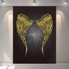 Polyester Angel Wing Galaxy Tapestry, Fantasy Aesthetic Wall Hanging, Bedroom Dorm Cafe Decor, Gift
