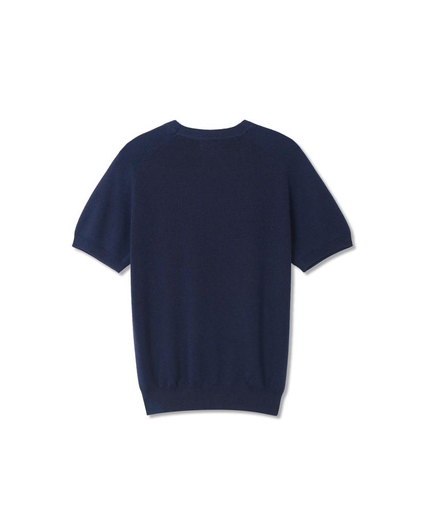 Michikoleondeonseupocheu Saddle Round Muscle Fit Knit Navy