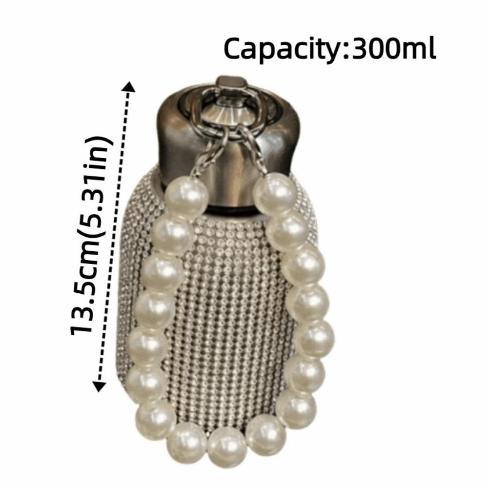 Bling Insulated Water Bottle 300ml Glitter Coffee Cup Drinkware Sparkling Vacuum Flasks  Home