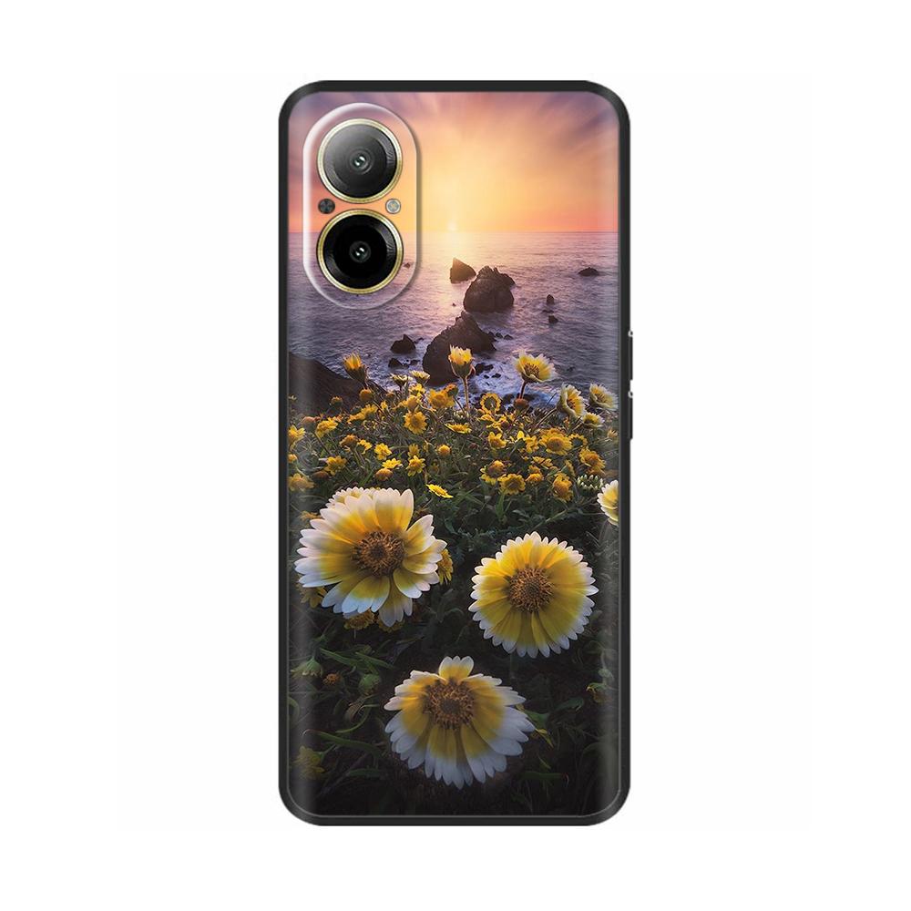 For Realme C67 4G Case Phone Cover Cool Sweet Soft Smooth Liquid Silicone Bumper For Oppo Realme C67 Full Protection Back Cover