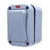 Outdoor Light Switch 20A IP66 Water Proof 1 Gang Double Control Exterior Switch with Power Indicator Light for Lawn