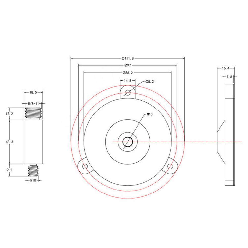 Innovative Design of the 5/8 Inch Threaded For GNSS Antenna Mounting Solution