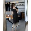Women Summer Mesh Long Dress Round Neck Sleeveless Vest Dress Vintage Sweet Beach Dresses