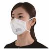 TRUSCO Bifold Disposable Dust Mask with DS2 Exhaust Valve, 10 Pieces TD02V-S2
