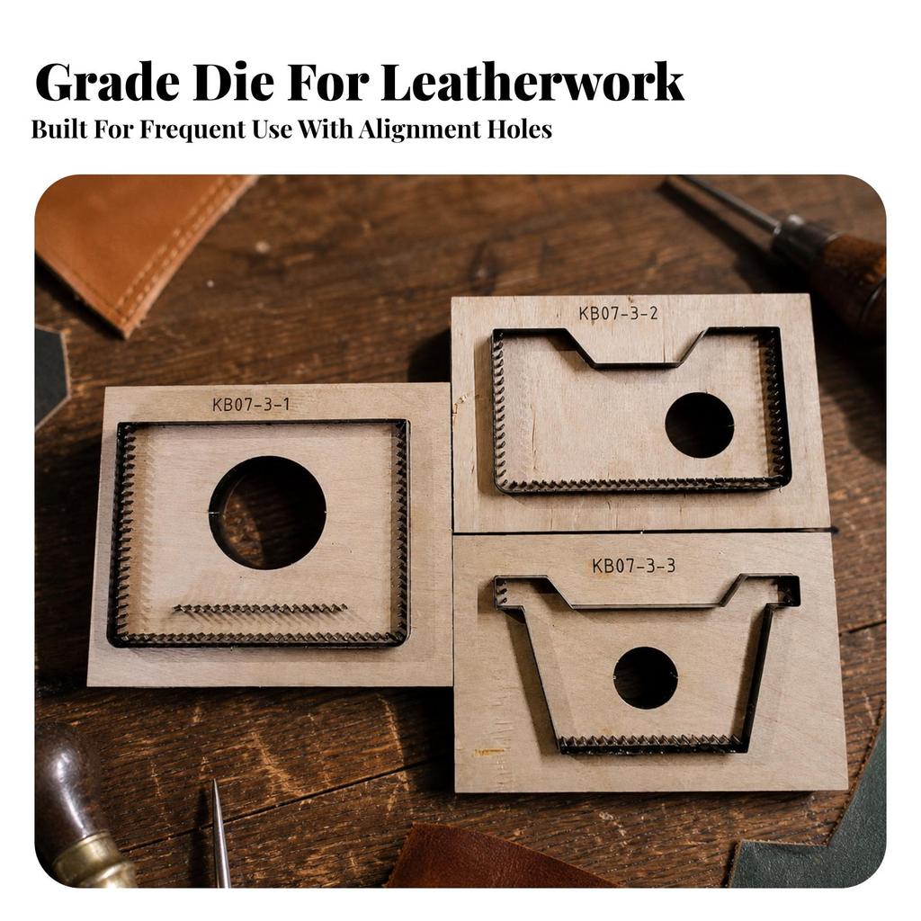 Card Holder Die with Wooden Board Craft Tool Repeatable for Workshops