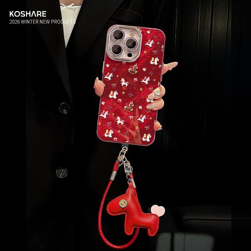 Pony doll lanyard is suitable for Apple 11promax mobile phone case Huawei mate11 high-value girls 11 Xiaomi