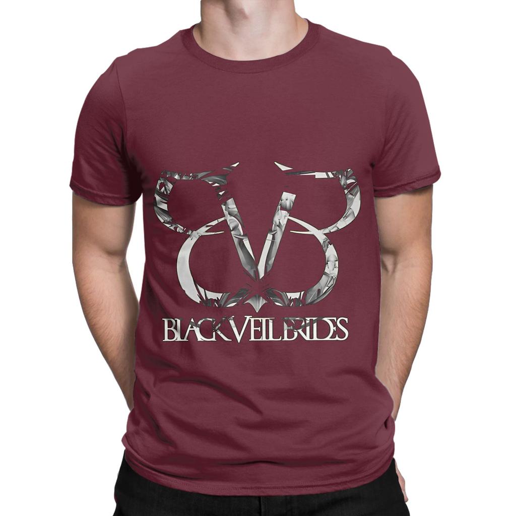 Coole zwarte veil brides Grafische 100% Katoenen T-shirt BLACK VEIL BRIDES T-shirts Tops Voor Unisex
