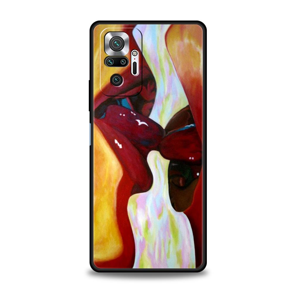 Abstract Line Sexy Couple Body Phone Case Cover for Redmi 13C 10C Note 13 12 10 11 Pro Plus 7 8T K40 K50 Gaming Pro Soft Shell