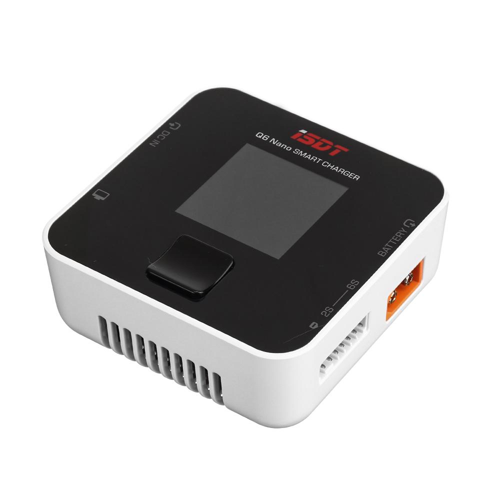 

ISDT Q6 Nano BattGo 200W 8A Lipo Battery Charger white Pocket for RC Racing Drone Plane 1-6S Lipo Battery 1-6S Lipo Batter білий