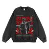 Vintage Washed Oversized Streetwear Hoodie Unisex Loose Fit Cotton Graphic Sweatshirt Men Women