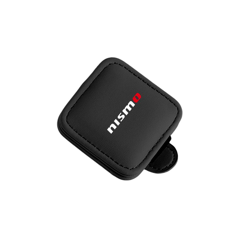 CGCBZC1 Auto Leder Brillenclip Sonnenblende Sonnenbrillen Aufbewahrung Befestigung für Nissan GTR Nismo Qashqai Leaf XTrail Tiida Kicks Versa Juke