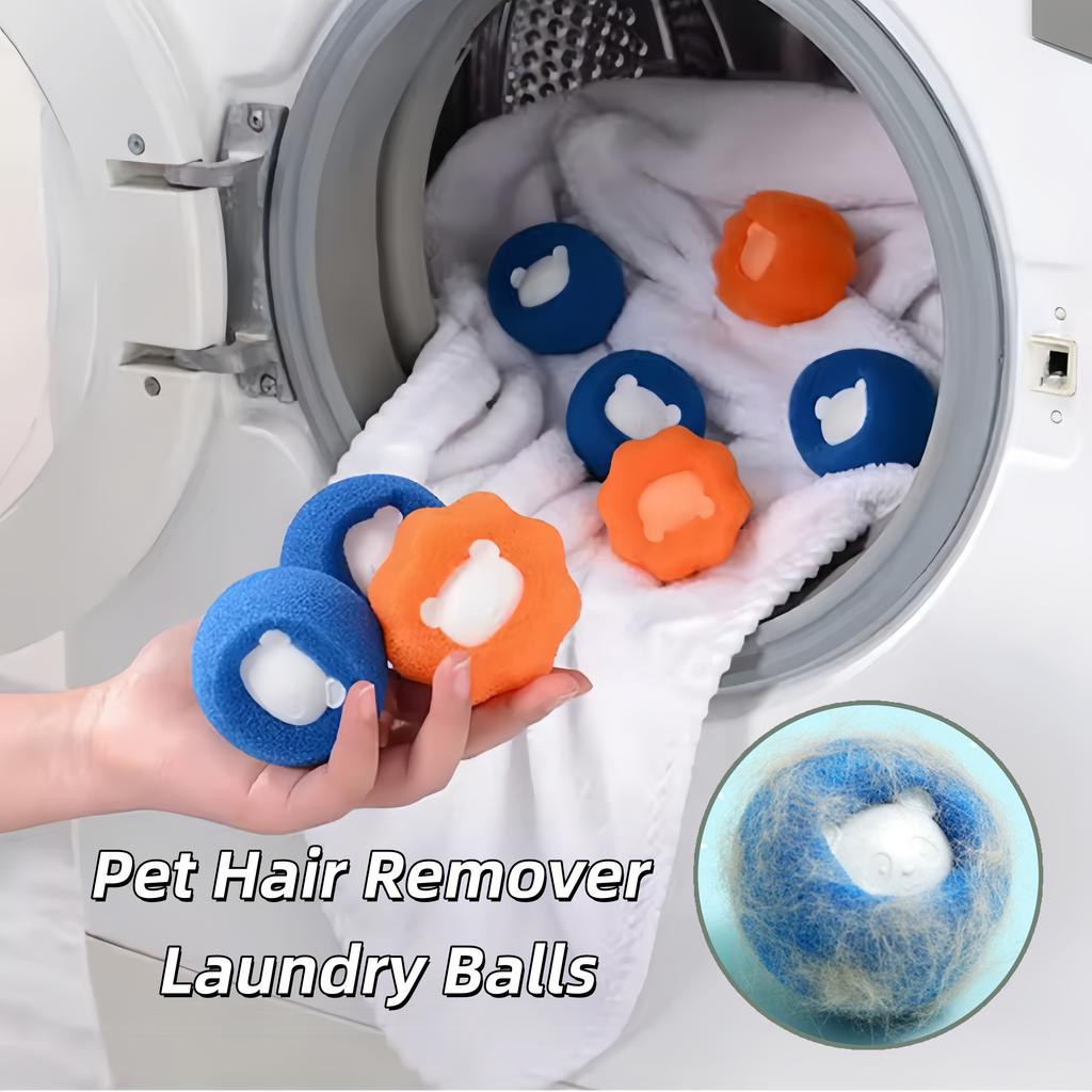 30pcs Reusable Pet Hair Remover Laundry Balls Dog Cat Fur Lint Catcher Washing Machine Filter Cleaning Tool Hair Remover Kit for Pets