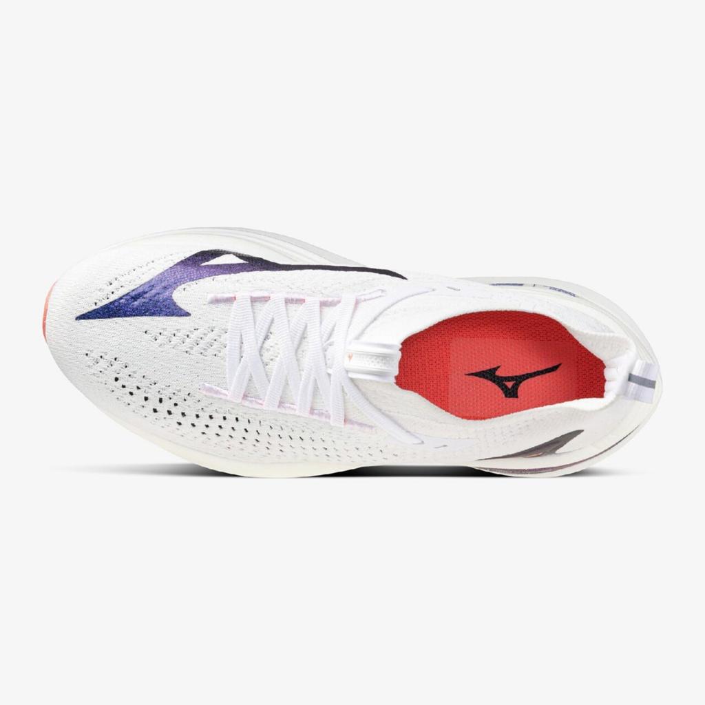 Mizuno NEO VISTA 2 Running Shoes for White X Metallic Blue X 2E Women, Pink, 24.0 Cm,