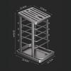 Kitchen Knife Holder Countertop Detachable Cutlery Storage Rack with Drain Tray for Home Kitchen Organization