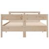 Solid Wood Bed without Mattress 120x200 cm Pine Wood