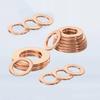 5-10Pcs Pure Copper Gasket Thickness 2mm ID 21/22/23/24/25mm Sealing Gasket Flat Ring Seal Solid Purple Copper Gasket Hardware