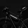 Nylon Outdoor Waterproof Bicycle Front Tube Frame Triangular Bag Riding Bike Cycling Holder Pouch AccessoriesBlack 2L