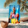 Beach Towel with Ms. Rachel1 Pattern - soft,absorbent,machine washable Lightweight&Modern,swimming,Travel Essentials