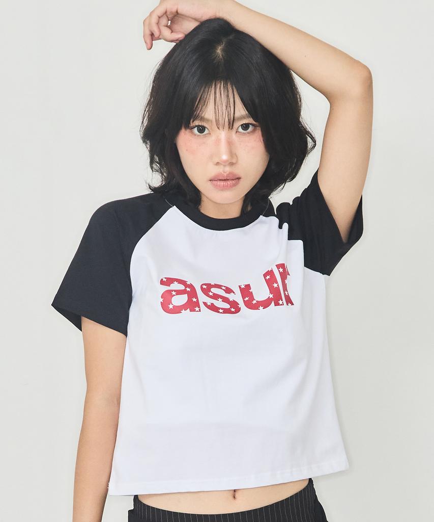 Aejeuyua Logo Raglan T-Shirt White