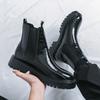 Fashion Street Style Pointed Toes Chelsea Boots Stylish Leather Ankle Boots Fashion High Top Shoes Party Business Motorcycle Boots Botas