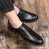 Social Leather Business Shoes For Men British Oxford Brogue Formal Men's Dress Leather Shoes Male Size 47