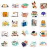 50 Books Reading Series Books Mix and Match Graffiti Stickers Car Suitcase Stationery Water Cup Waterproof Decoration