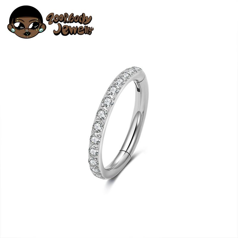 

1pcs G23 Titanium Nose Ring 16G 18G 20G Hinged Septum Clicker Segment Ear Tragus Cartilage Helix Daith Lip Body Piercing Jewelry 20G 0.8x7mm&Hoop&Earrings&Face